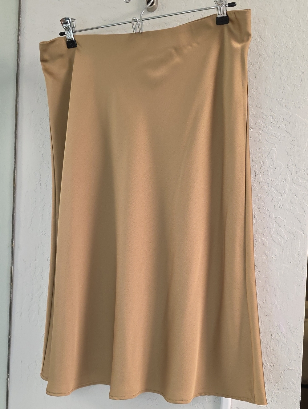 J. Crew Camel A-Line Midi Skirt